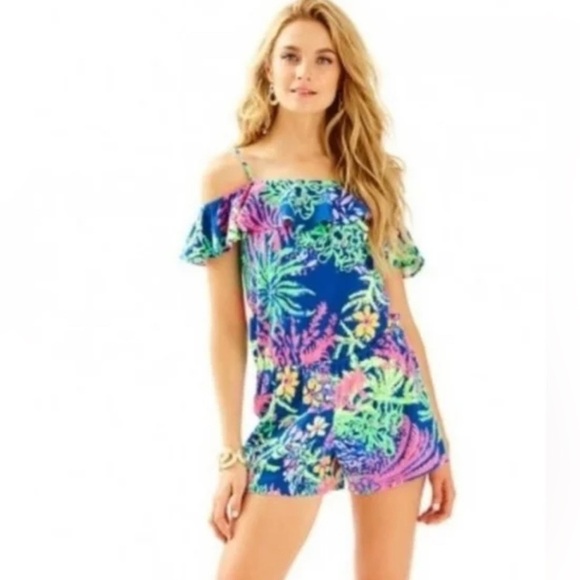 Lilly Pulitzer Pants - Lilly Pulitzer Klea Romper, Size Small